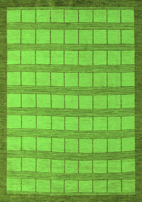 Checkered Green Modern Rug, abs5437grn