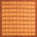 Square Checkered Orange Modern Rug, abs5437org