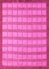 Checkered Pink Modern Rug, abs5437pnk