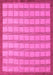 Checkered Pink Modern Rug, abs5437pnk