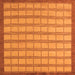 Square Machine Washable Checkered Orange Modern Area Rugs, wshabs5437org