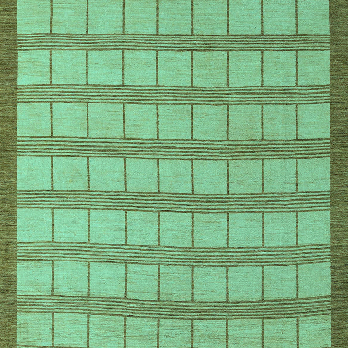 Checkered Turquoise Modern Rug, abs5437turq