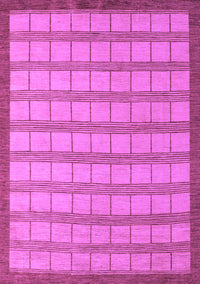 Checkered Purple Modern Rug, abs5437pur