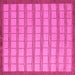 Square Checkered Pink Modern Rug, abs5437pnk