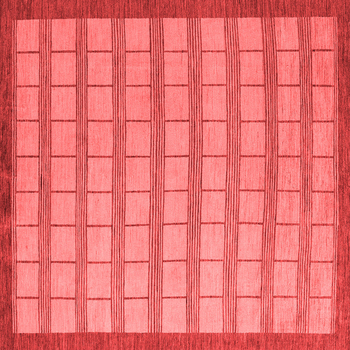 Checkered Red Modern Rug, abs5437red