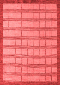 Checkered Red Modern Rug, abs5437red