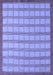 Checkered Blue Modern Rug, abs5437blu