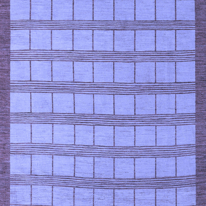 Checkered Blue Modern Rug, abs5437blu