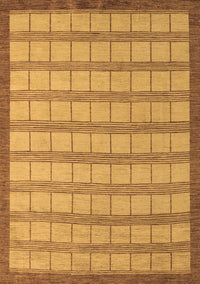 Checkered Brown Modern Rug, abs5437brn