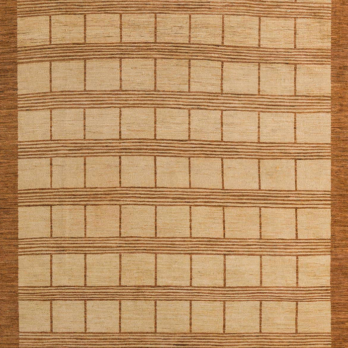 Machine Washable Abstract Orange Rug, wshabs5437