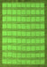 Machine Washable Checkered Green Modern Area Rugs, wshabs5437grn