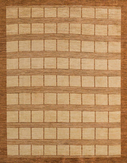 Abstract Orange Checkered Rug, abs5437