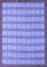 Machine Washable Checkered Blue Modern Rug, wshabs5437blu