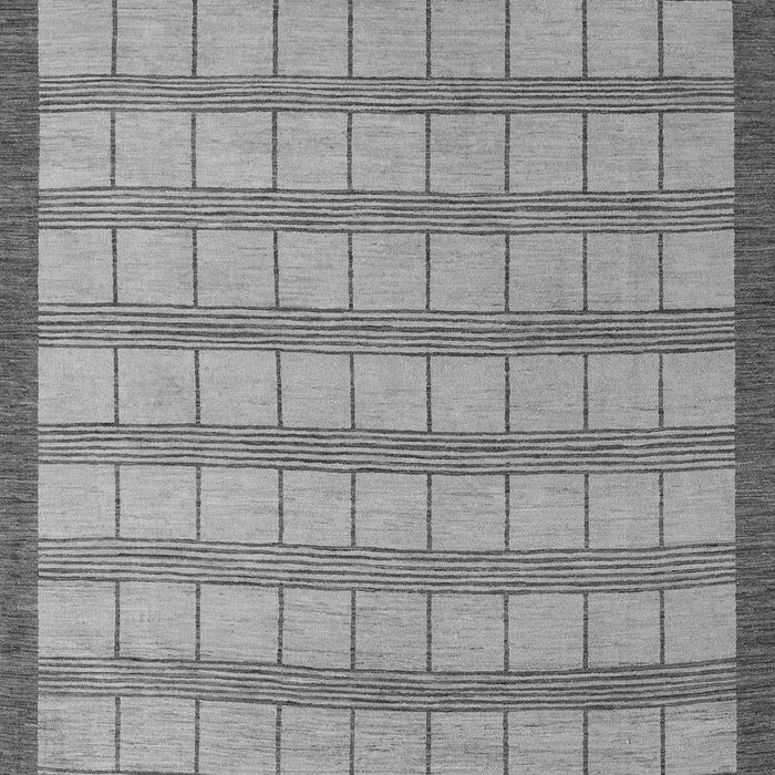 Checkered Gray Modern Rug, abs5437gry