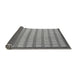 Sideview of Checkered Gray Modern Rug, abs5437gry