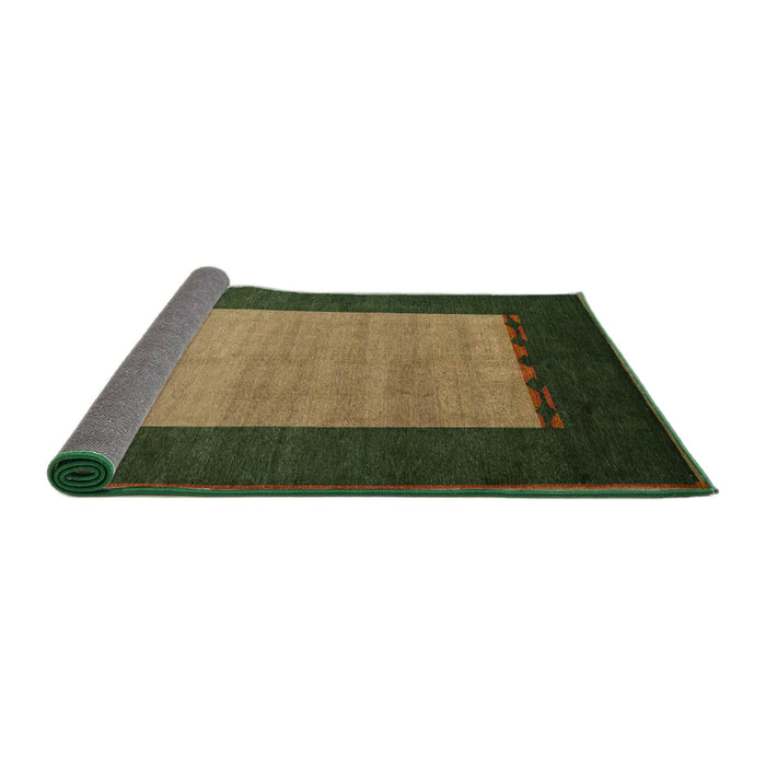 Sideview of Abstract Dark Brown Modern Rug, abs5438