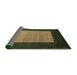 Sideview of Abstract Dark Brown Modern Rug, abs5438