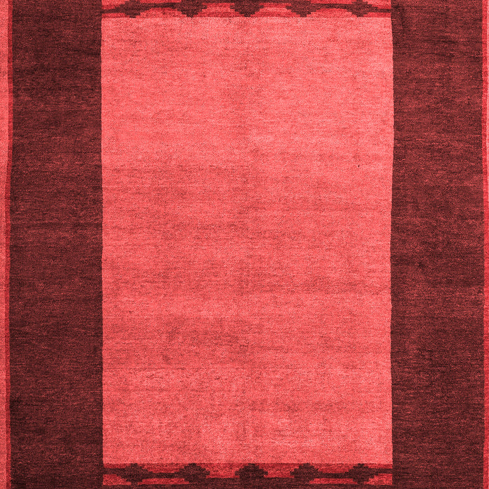 Machine Washable Abstract Red Modern Rug, wshabs5438red