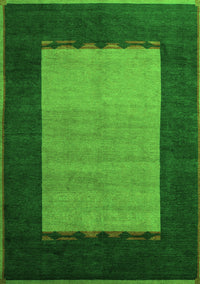 Abstract Green Modern Rug, abs5438grn