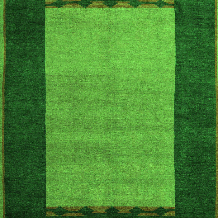 Abstract Green Modern Rug, abs5438grn