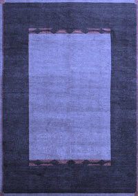 Abstract Blue Modern Rug, abs5438blu