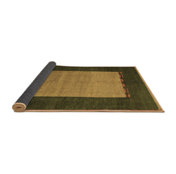 Sideview of Abstract Brown Modern Rug, abs5438brn