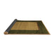 Sideview of Abstract Brown Modern Rug, abs5438brn