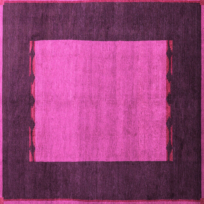 Square Machine Washable Abstract Pink Modern Rug, wshabs5438pnk