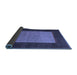 Sideview of Abstract Blue Modern Rug, abs5438blu