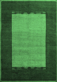 Abstract Emerald Green Modern Rug, abs5438emgrn