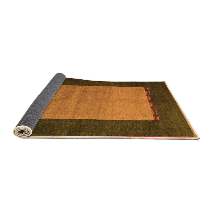 Sideview of Abstract Orange Modern Rug, abs5438org