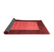 Abstract Red Modern Area Rugs