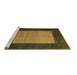 Sideview of Machine Washable Abstract Brown Modern Rug, wshabs5438brn