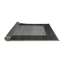 Sideview of Abstract Gray Modern Rug, abs5438gry
