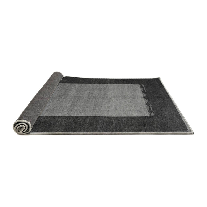 Sideview of Abstract Gray Modern Rug, abs5438gry