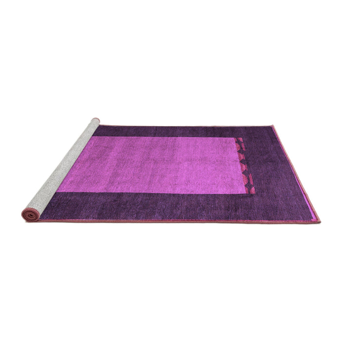 Sideview of Machine Washable Abstract Purple Modern Area Rugs, wshabs5438pur