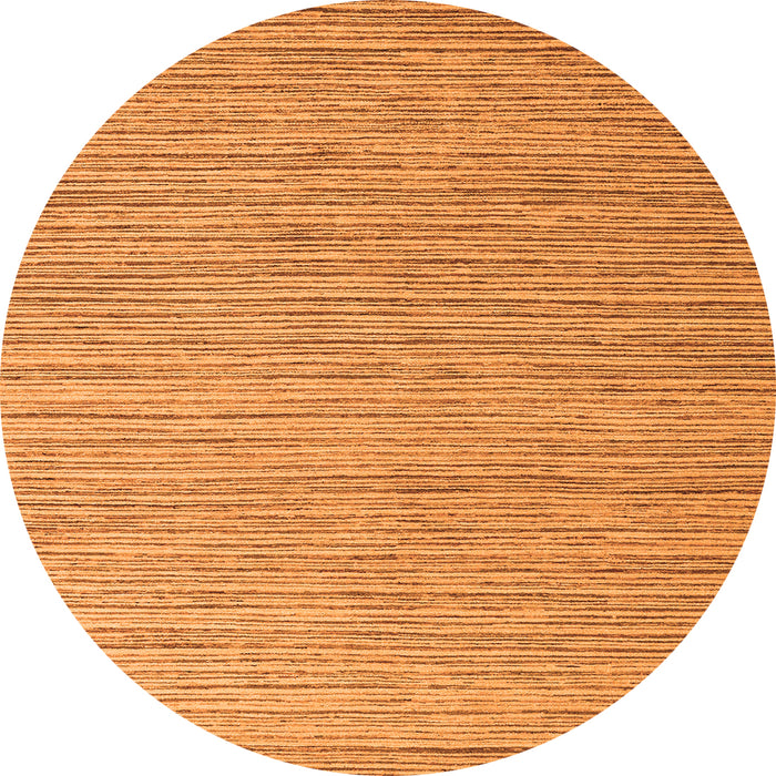 Round Abstract Orange Modern Rug, abs5439org