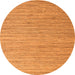 Round Abstract Orange Modern Rug, abs5439org