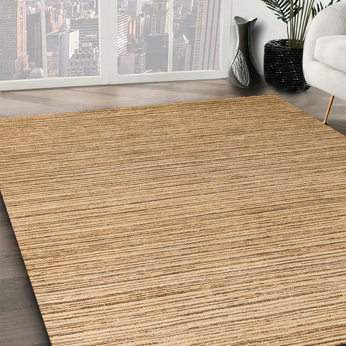 Abstract Red Modern Rug in Family Room, abs5439