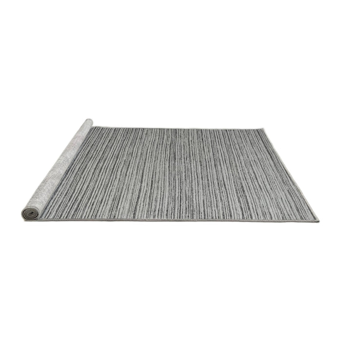 Sideview of Machine Washable Abstract Gray Modern Rug, wshabs5439gry