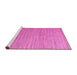 Sideview of Machine Washable Abstract Pink Modern Rug, wshabs5439pnk