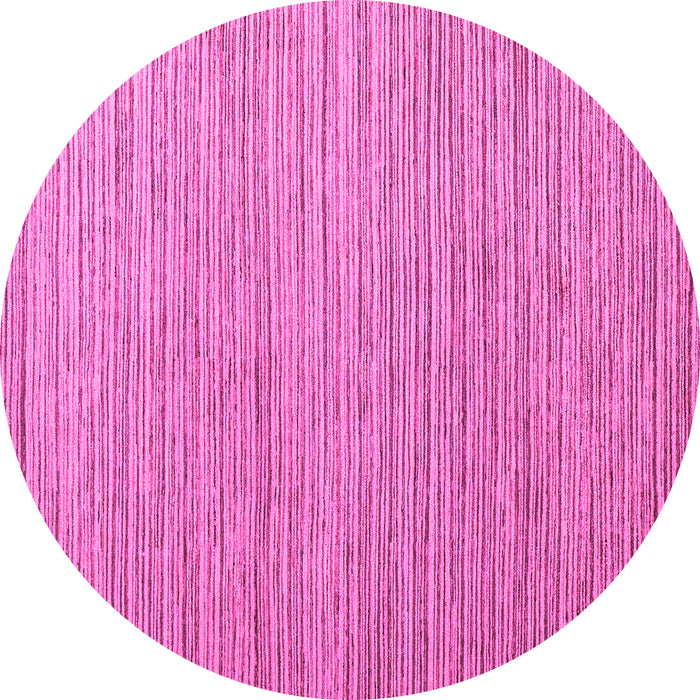 Round Abstract Pink Modern Rug, abs5439pnk
