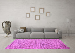 Machine Washable Abstract Purple Modern Area Rugs in a Living Room, wshabs5439pur