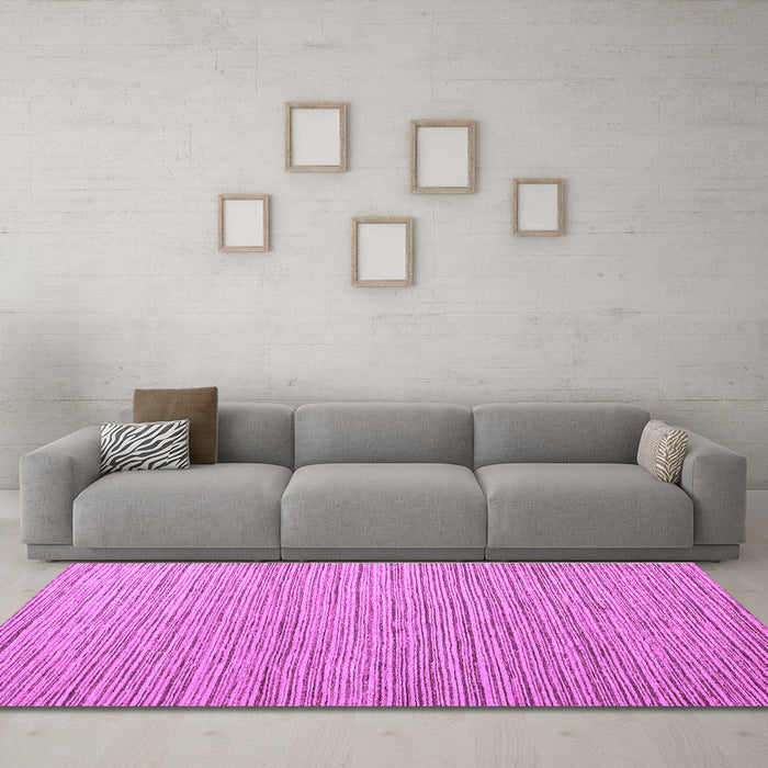 Machine Washable Abstract Purple Modern Area Rugs in a Living Room, wshabs5439pur
