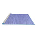 Sideview of Machine Washable Abstract Blue Modern Rug, wshabs5439blu