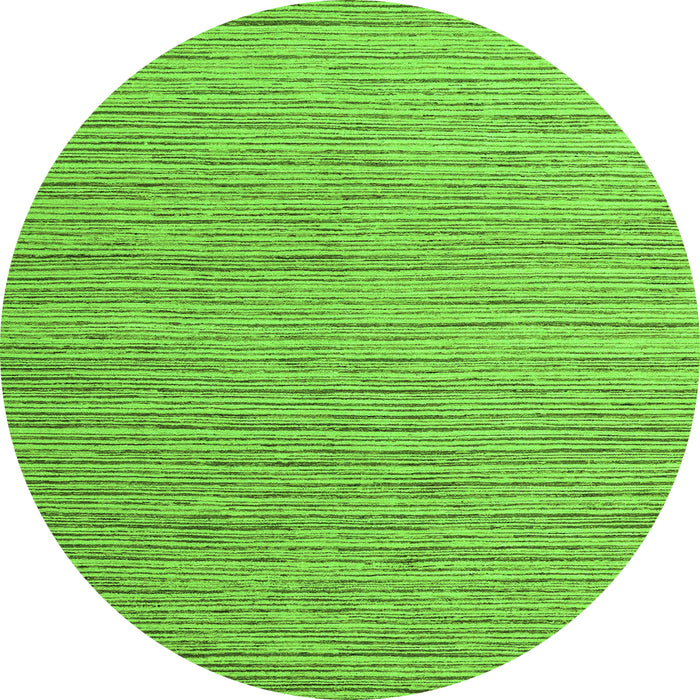 Round Abstract Green Modern Rug, abs5439grn