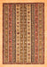 Machine Washable Abstract Orange Modern Area Rugs, wshabs543org