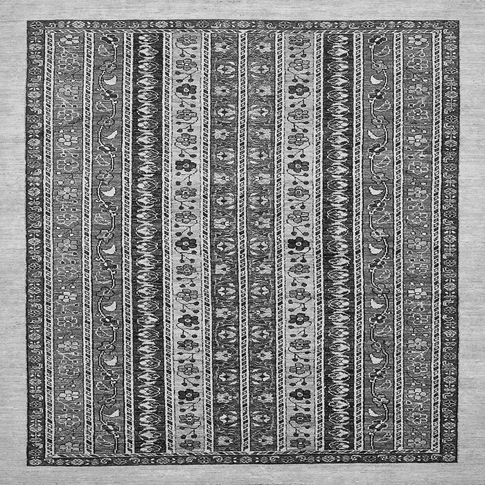 Square Machine Washable Abstract Gray Modern Rug, wshabs543gry