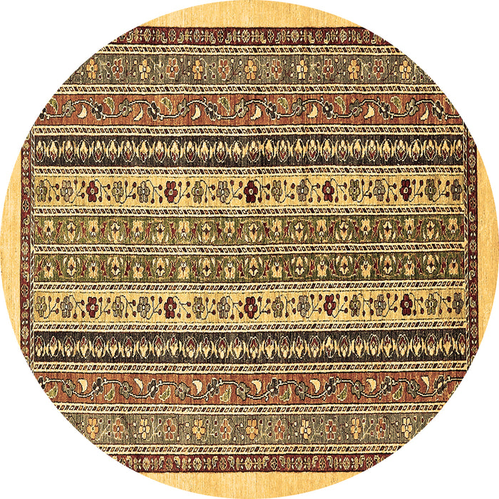 Round Machine Washable Abstract Brown Modern Rug, wshabs543brn