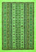 Machine Washable Abstract Green Modern Area Rugs, wshabs543grn